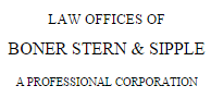 Boner, Stern & Sipple A Professional Corporation